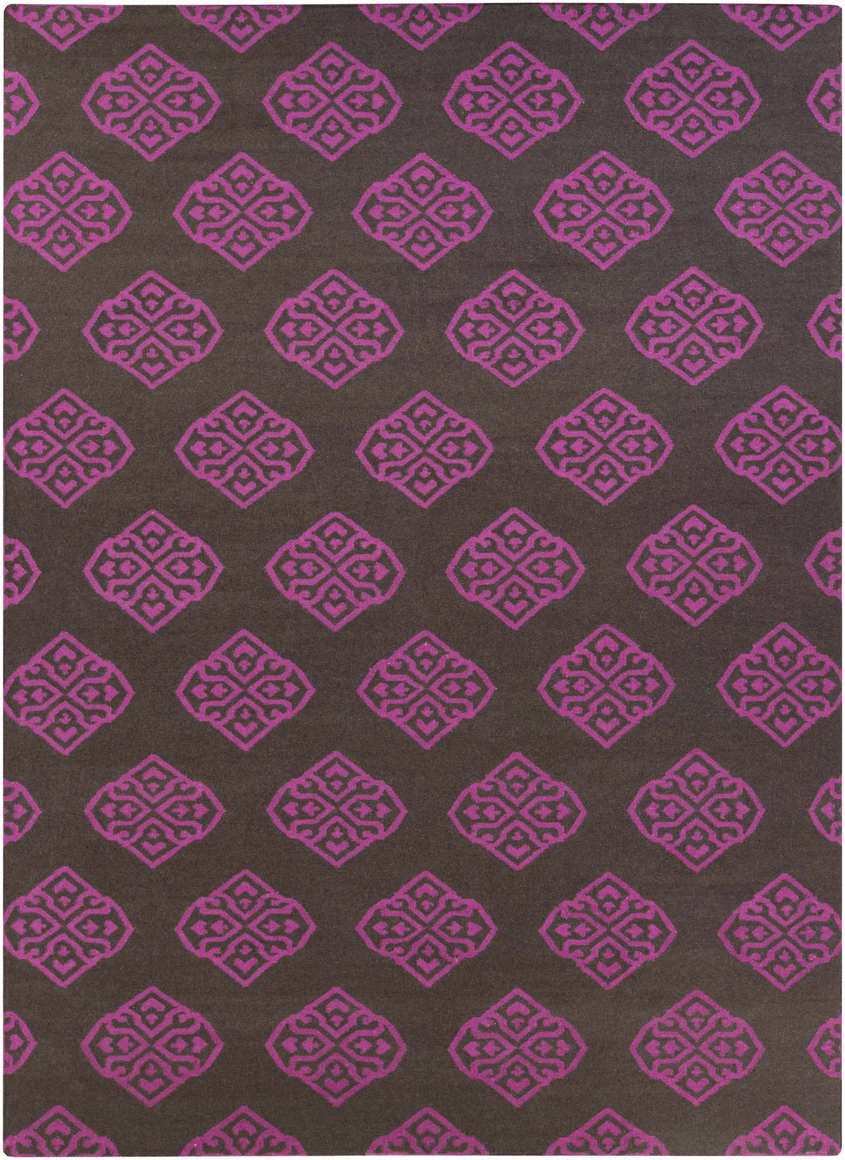 Medium Purple Hand Woven 100% Wool Modern Rectangle Handmade rug, Indoor use only, no fringe, non-washable. runner also available