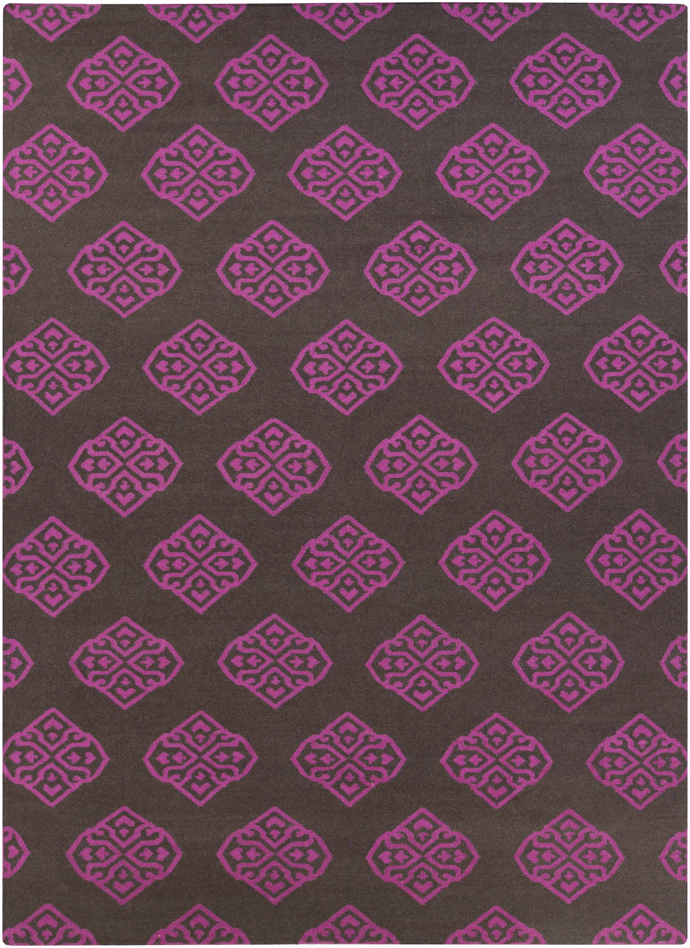 Medium Purple Hand Woven 100% Wool Modern Rectangle Handmade rug, Indoor use only, no fringe, non-washable. runner also available