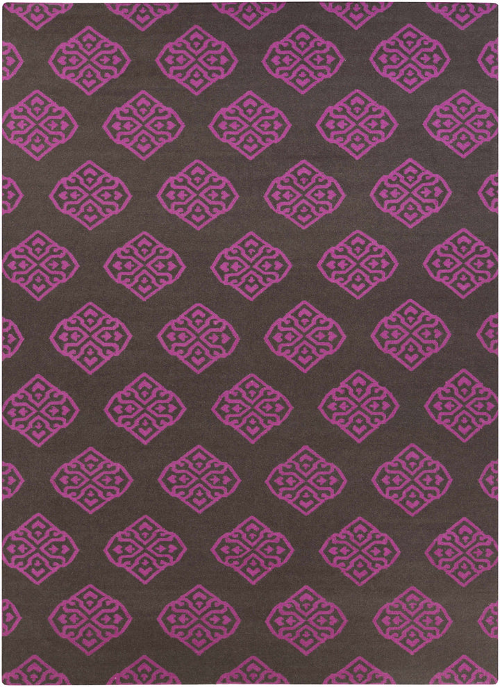 Medium Purple Hand Woven 100% Wool Modern Rectangle Handmade rug, Indoor use only, no fringe, non-washable. runner also available