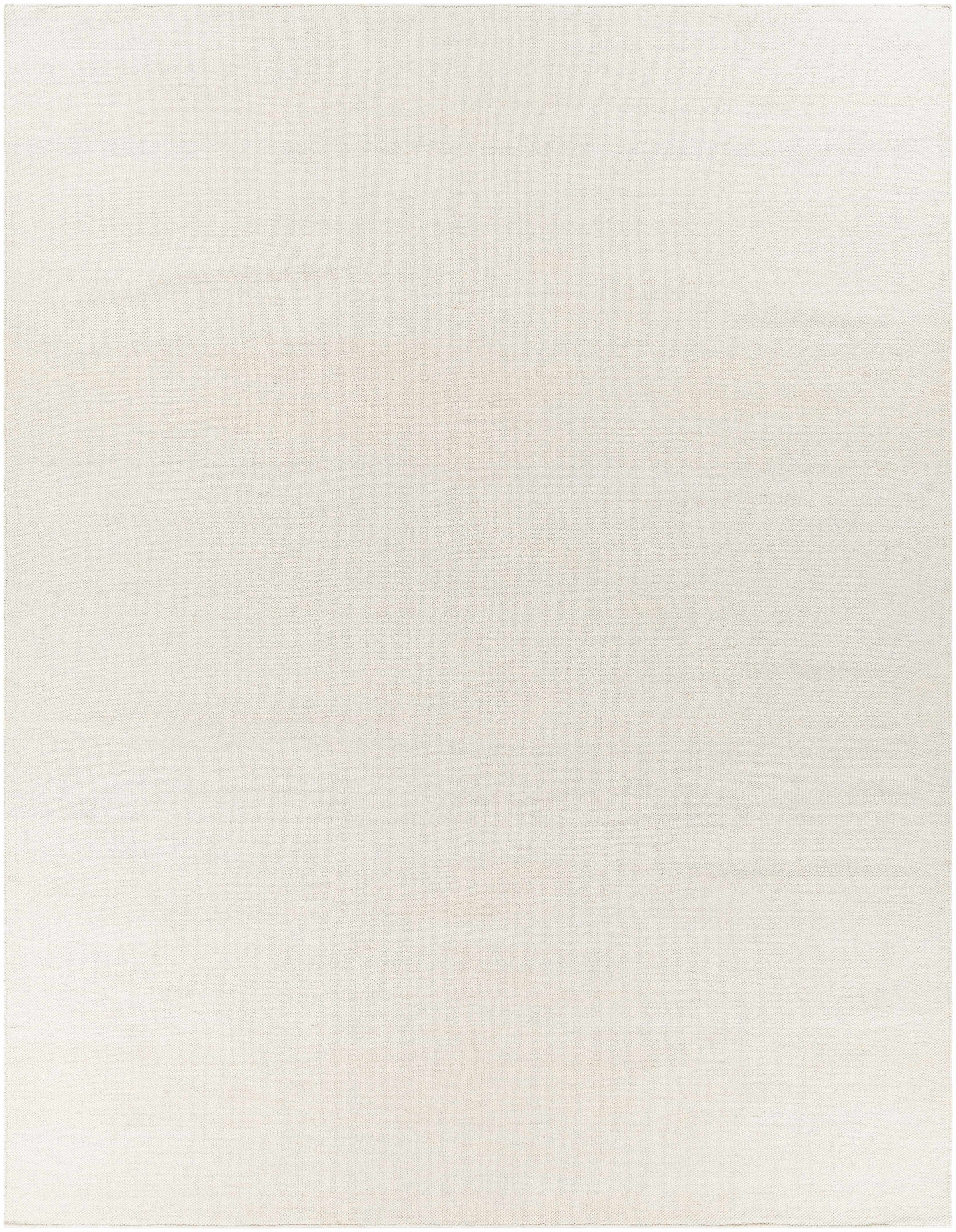 Cream Hand Woven 100% Recycled PET Yarn Modern Rectangle Handmade rug, Indoor use only, no fringe, non-washable.