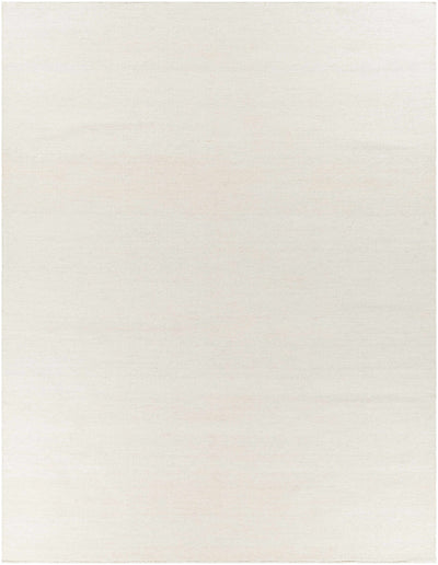 Cream Hand Woven 100% Recycled PET Yarn Modern Rectangle Handmade rug, Indoor use only, no fringe, non-washable.