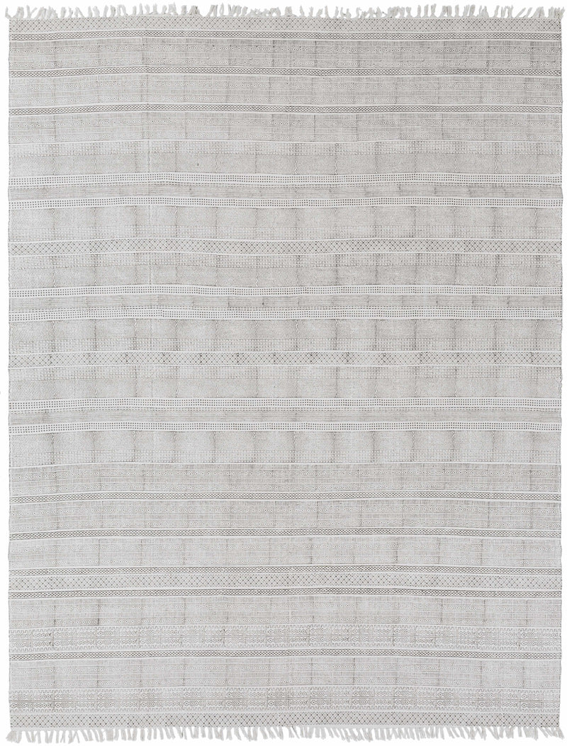 Charcoal Hand Woven 100% Cotton Cottage Rectangle Handmade rug, Indoor use only, has fringe, non-washable. runner also available