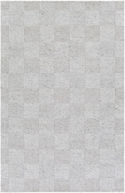 Off-White Hand Woven 100% Wool Modern Rectangle Handmade rug, Indoor use only, no fringe, non-washable. runner also available