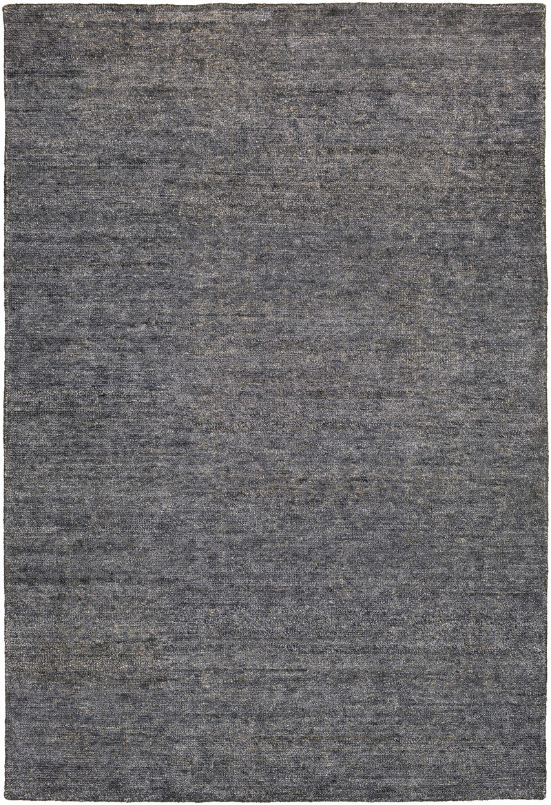 Charcoal Hand Woven 100% Viscose Modern Rectangle Handmade rug, Indoor use only, no fringe, non-washable.