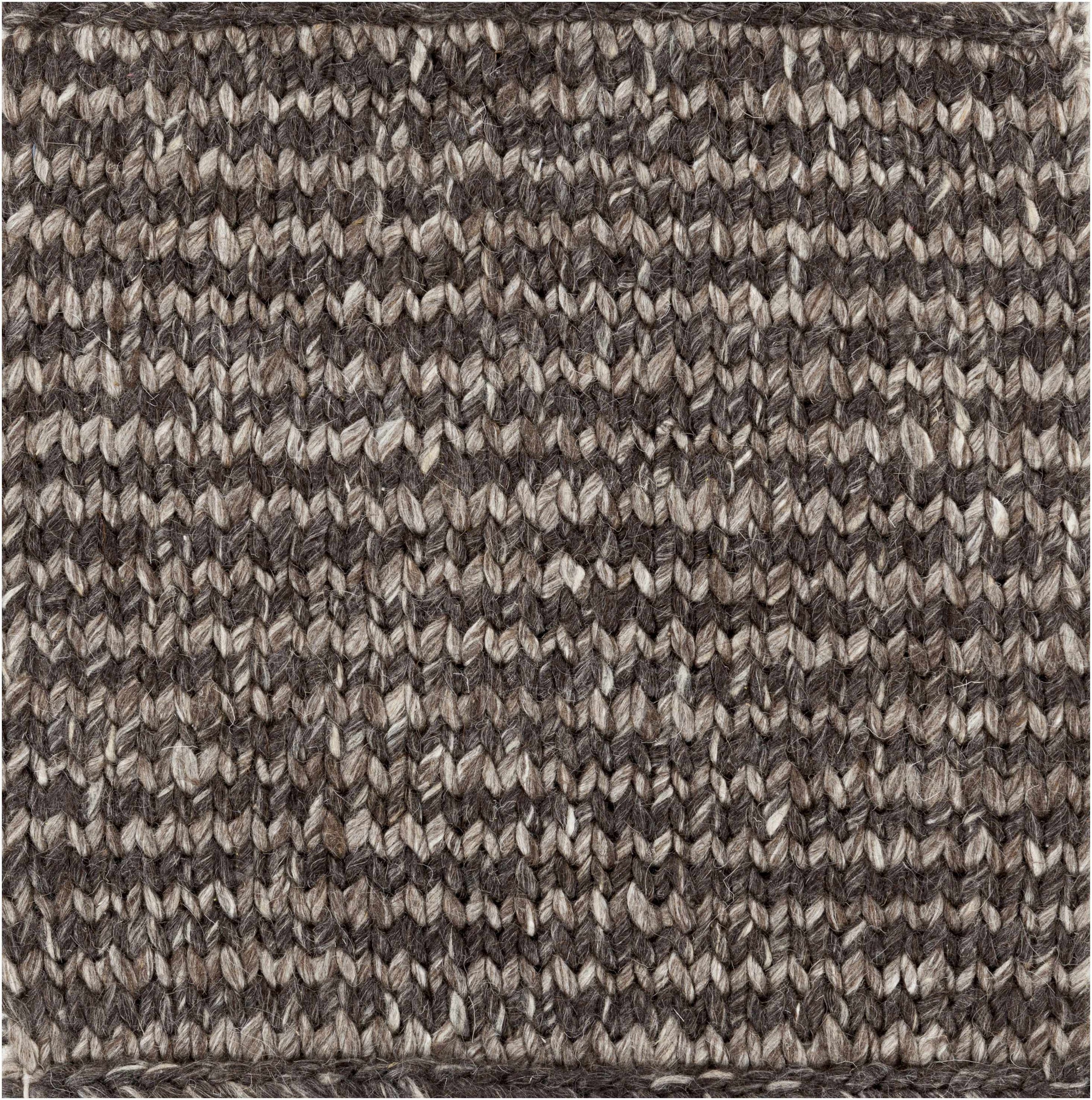 Dark Brown Hand Woven 50% Viscose, 50% Wool Traditional Rectangle Handmade rug, Indoor use only, no fringe, non-washable.