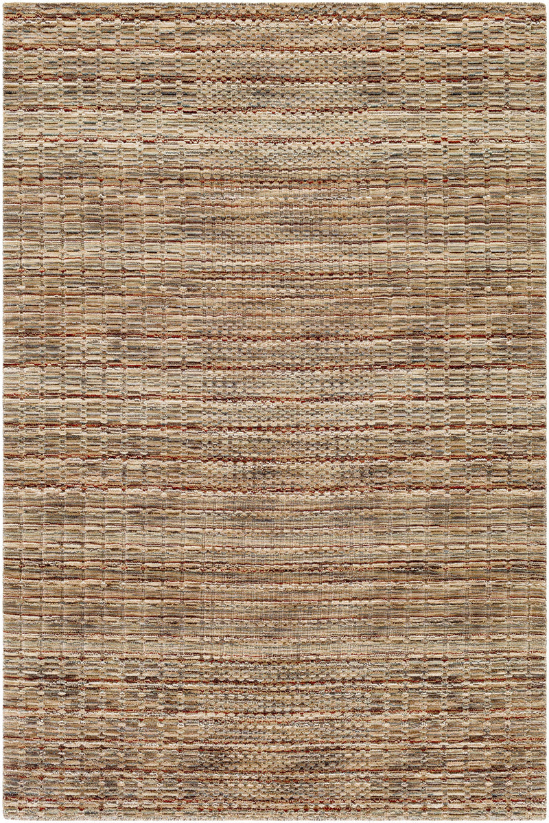 Cream Hand Knotted 100% Wool Cottage Rectangle Handmade rug, Indoor use only, no fringe, non-washable.