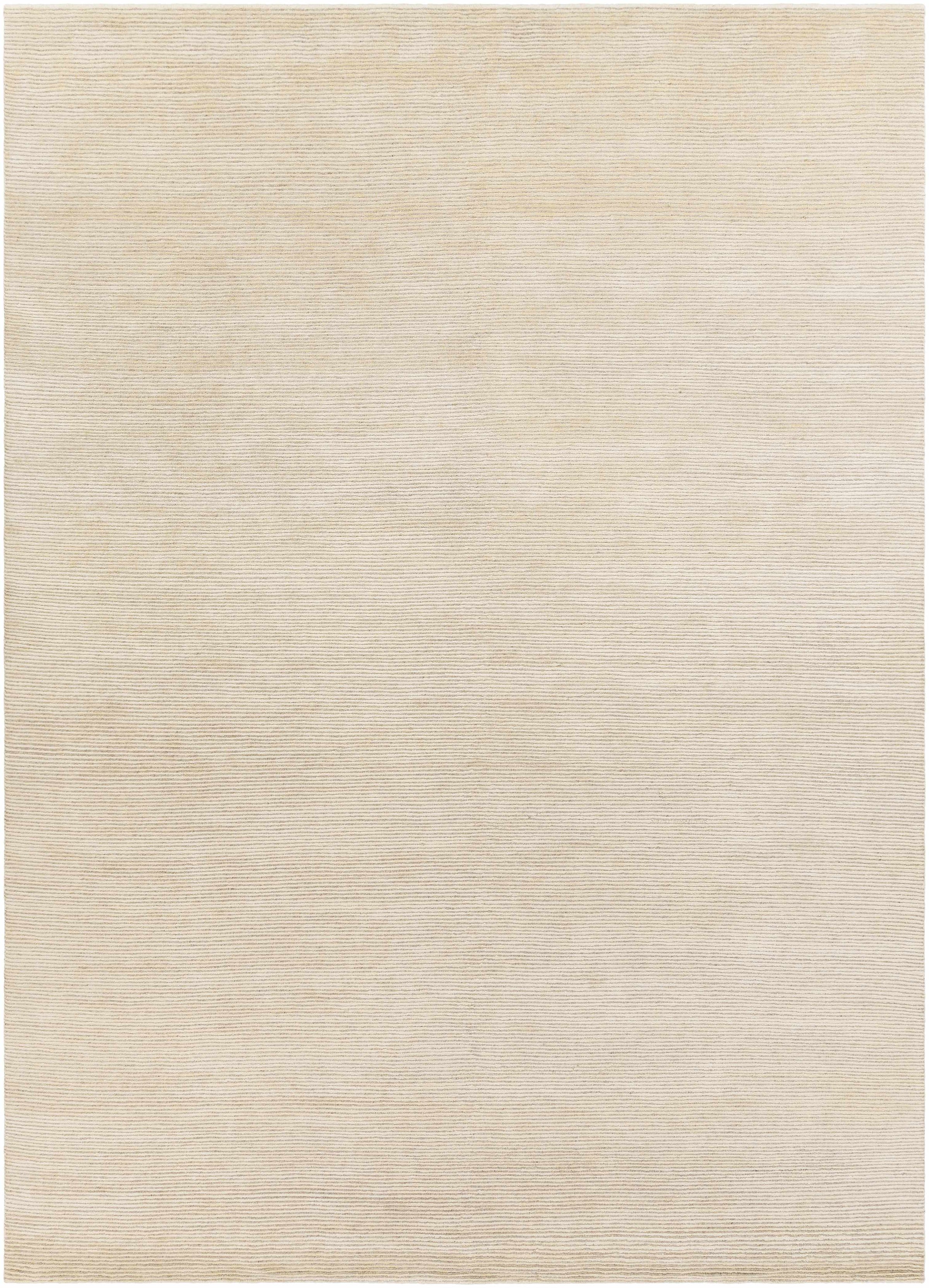 Wheat Hand Knotted 60% Viscose, 40% Wool Cottage Rectangle Handmade rug, Indoor use only, no fringe, non-washable.