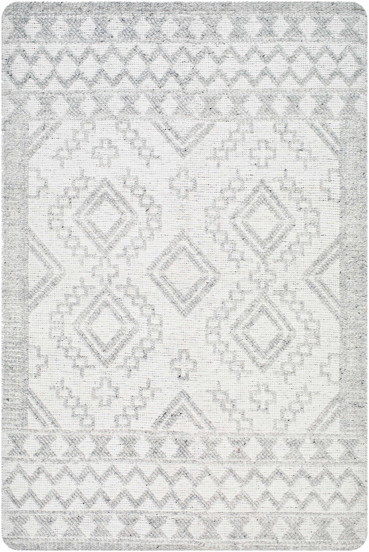 White Hand Woven 100% Recycled PET Yarn Global Rectangle Handmade rug, Indoor use only, no fringe, non-washable. runner also available