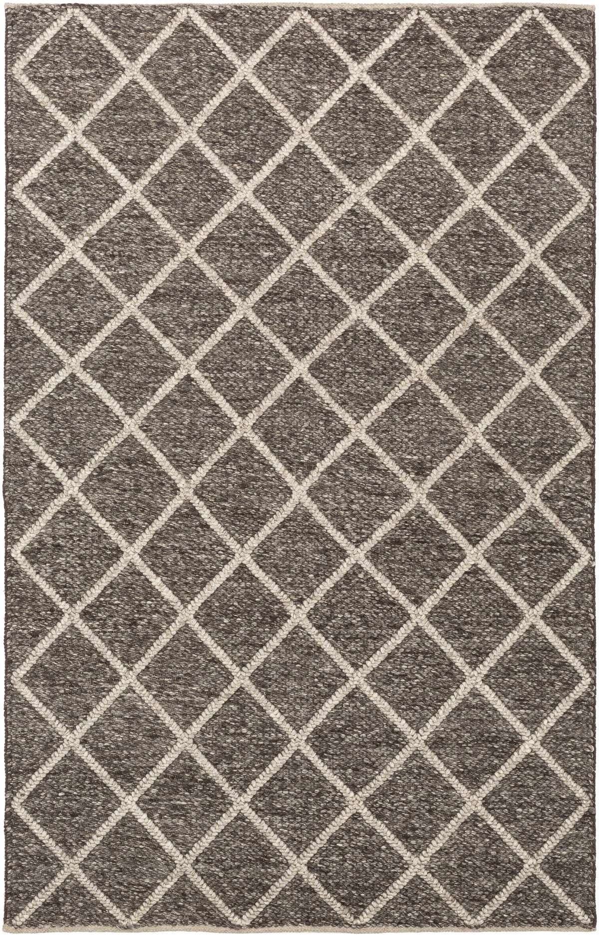 Brown Hand Woven 70% Wool, 30% Viscose Modern Rectangle Handmade rug, Indoor use only, no fringe, non-washable.