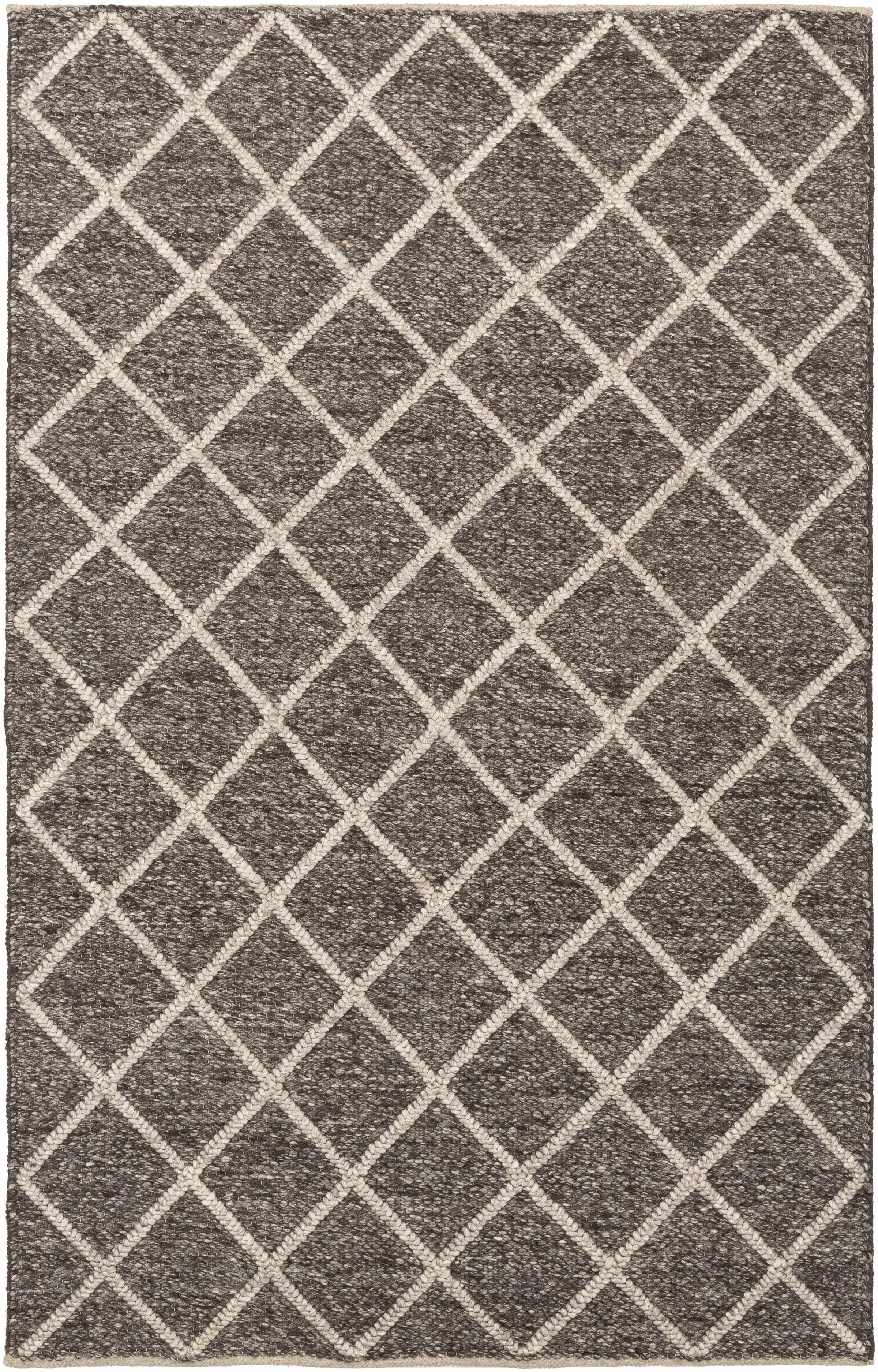 Brown Hand Woven 70% Wool, 30% Viscose Modern Rectangle Handmade rug, Indoor use only, no fringe, non-washable.