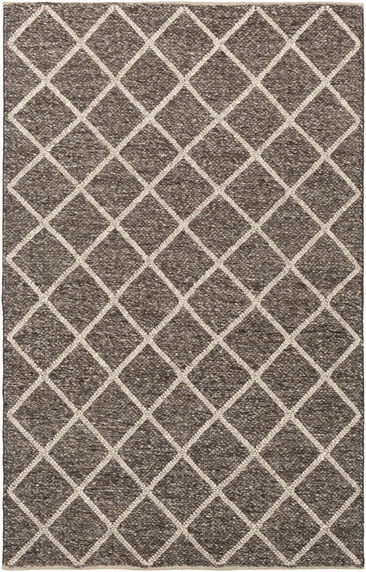 Brown Hand Woven 70% Wool, 30% Viscose Modern Rectangle Handmade rug, Indoor use only, no fringe, non-washable.