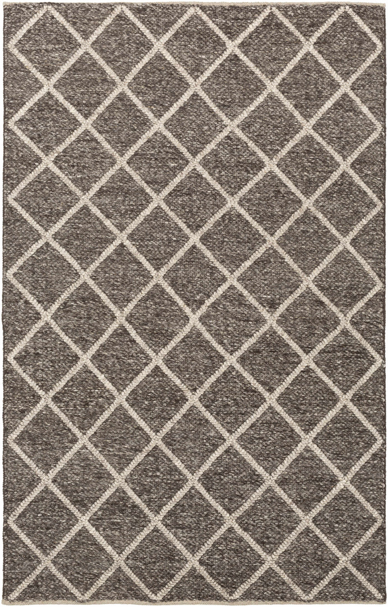 Brown Hand Woven 70% Wool, 30% Viscose Modern Rectangle Handmade rug, Indoor use only, no fringe, non-washable.