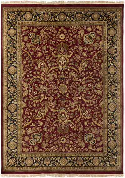 Burgundy Hand Knotted 100% NZ Wool Traditional Round Handmade rug, Indoor use only, no fringe, non-washable.