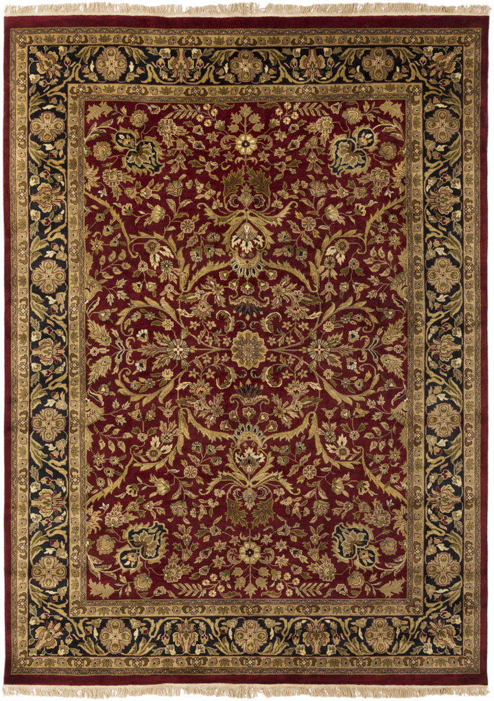 Burgundy Hand Knotted 100% NZ Wool Traditional Round Handmade rug, Indoor use only, no fringe, non-washable.