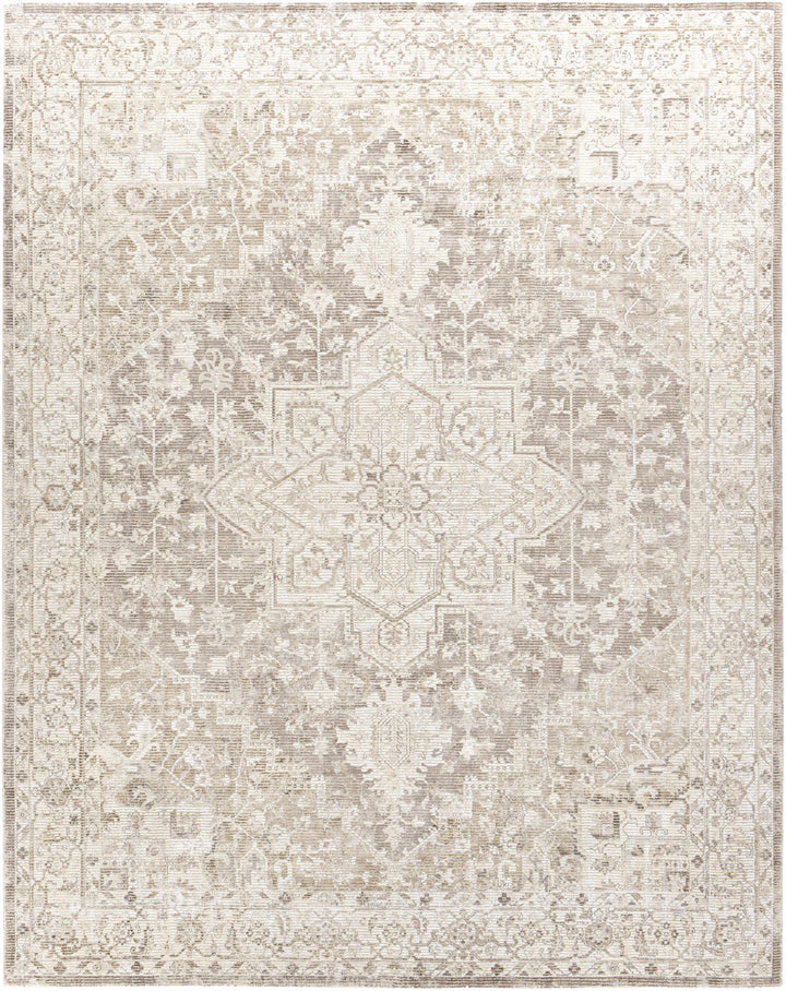 Medium Brown Hand Loomed 55% Viscose, 45% Wool Traditional Rectangle Handmade rug, Indoor use only, no fringe, non-washable.