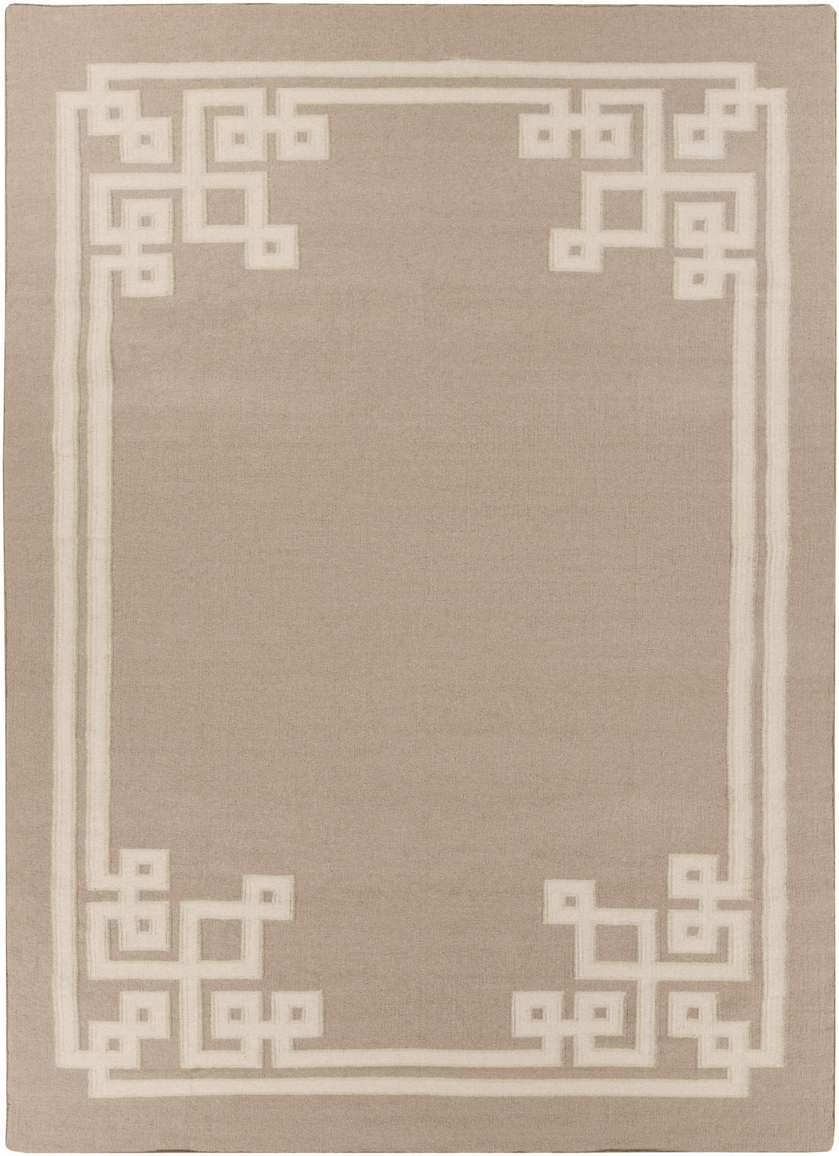 Light Beige Hand Woven 100% Wool Modern Rectangle Handmade rug, Indoor use only, no fringe, non-washable. runner also available