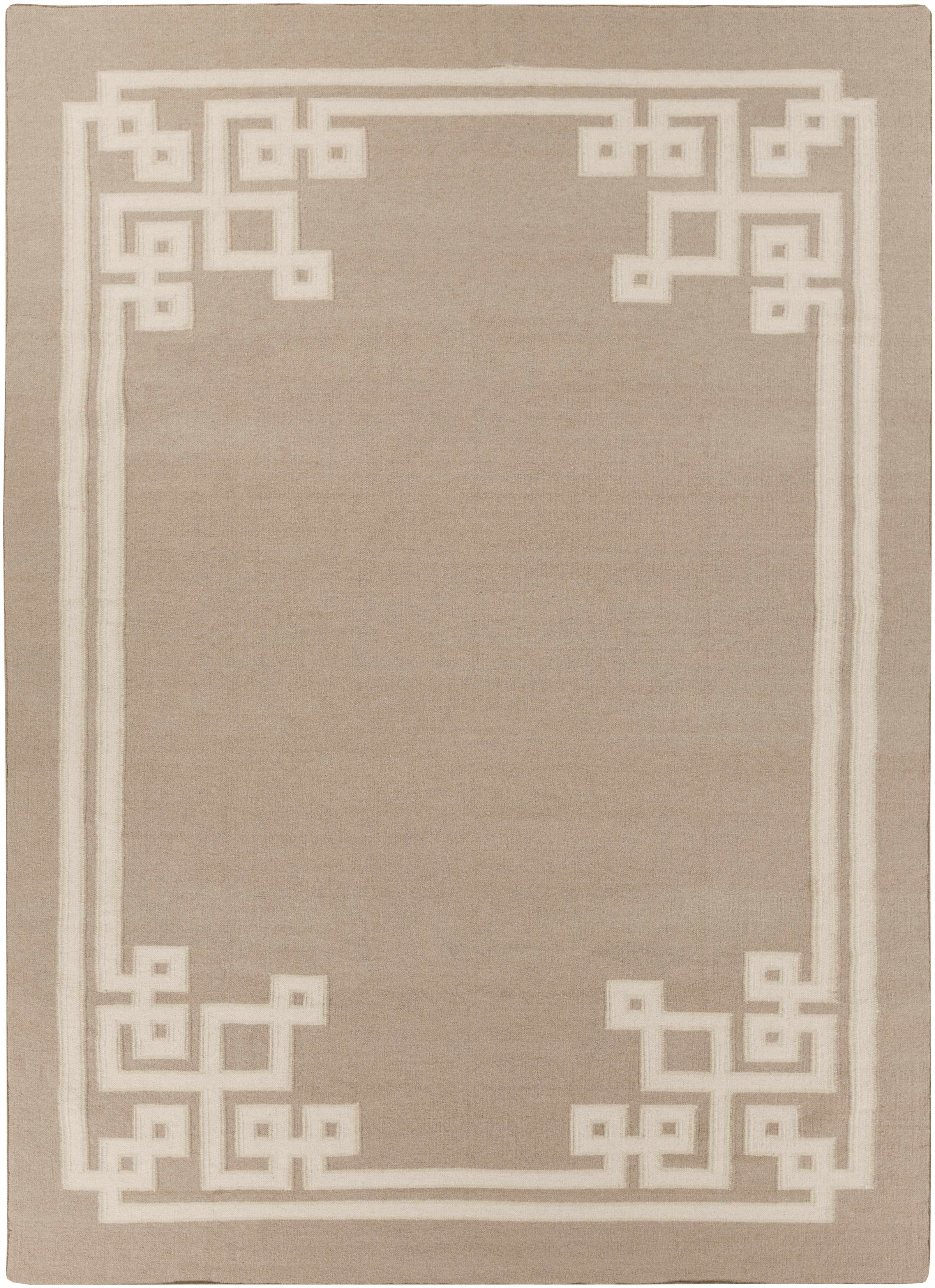 Light Beige Hand Woven 100% Wool Modern Rectangle Handmade rug, Indoor use only, no fringe, non-washable. runner also available