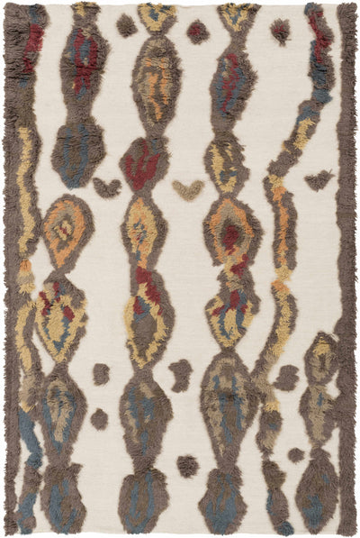 Beige Hand Woven 100% Wool Modern Rectangle Handmade rug, Indoor use only, no fringe, non-washable. runner also available