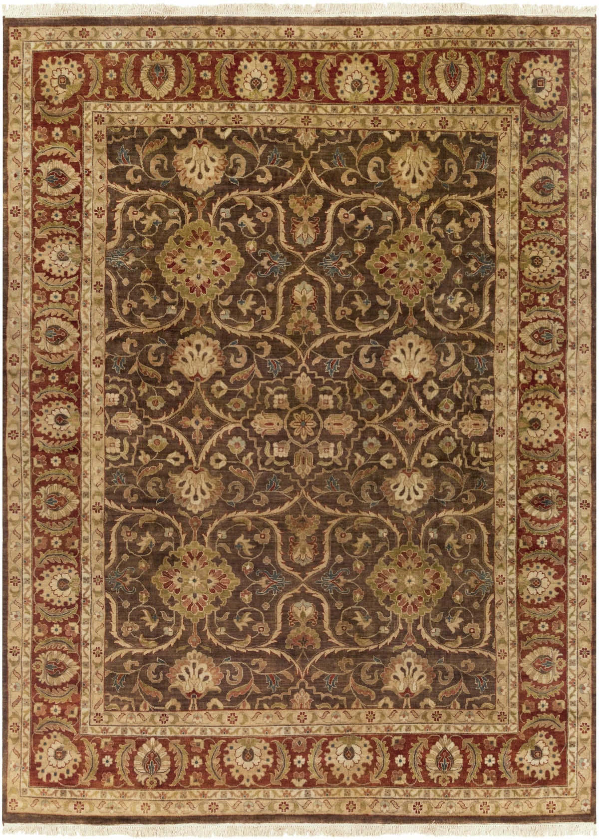 Light Brown Hand Knotted 100% NZ Wool Traditional Rectangle Handmade rug, Indoor use only, no fringe, non-washable. round, runner also available