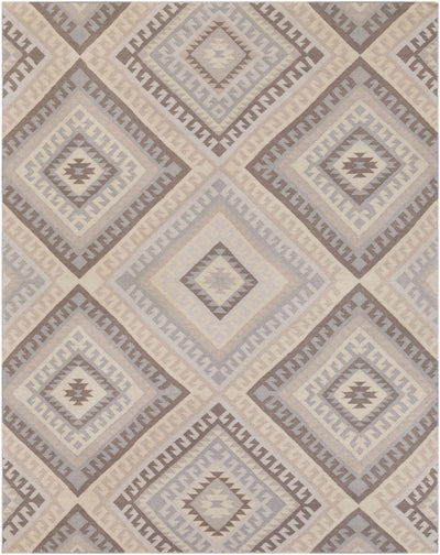 Gray Hand Woven 100% Wool Modern Rectangle Handmade rug, Indoor use only, no fringe, non-washable. runner also available