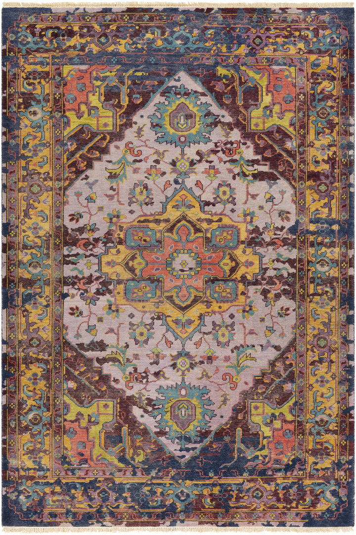 Burgundy Hand Knotted 100% NZ Wool Traditional Rectangle Handmade rug, Indoor use only, has fringe, non-washable.