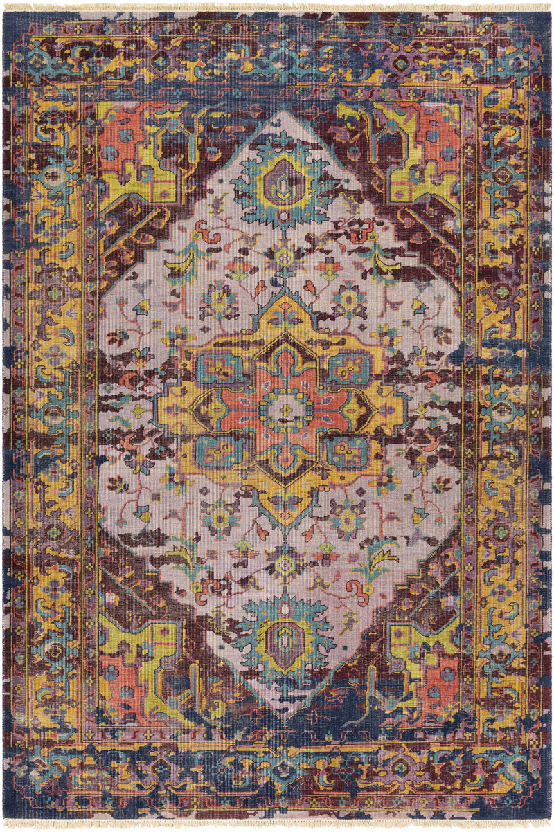 Burgundy Hand Knotted 100% NZ Wool Traditional Rectangle Handmade rug, Indoor use only, has fringe, non-washable.