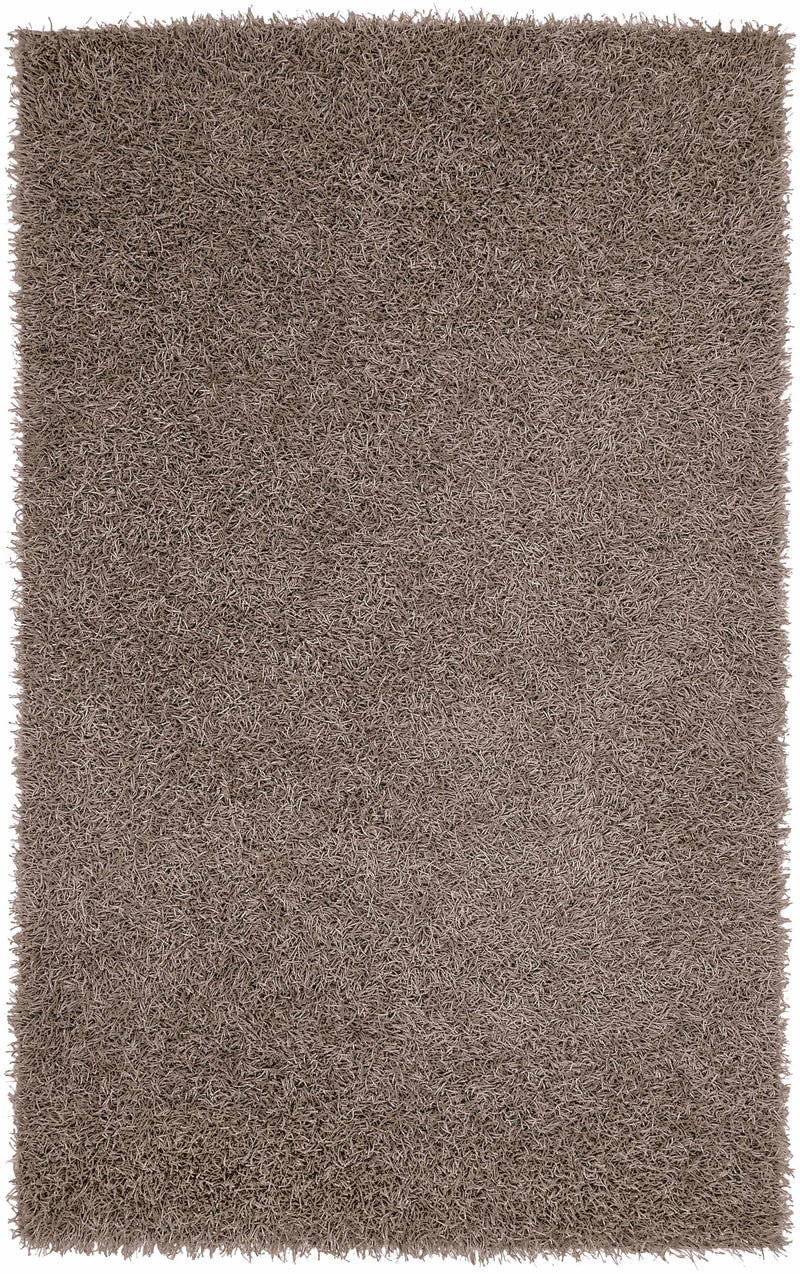 Brown Hand Woven 100% Polyester Modern Rectangle Handmade rug, Indoor use only, no fringe, non-washable.