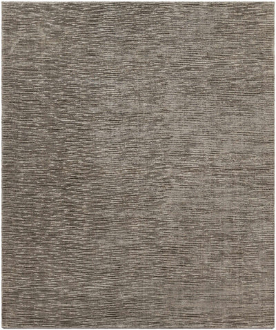 Medium Gray Hand Loomed 100% Viscose Modern Rectangle Handmade rug, Indoor use only, no fringe, non-washable.