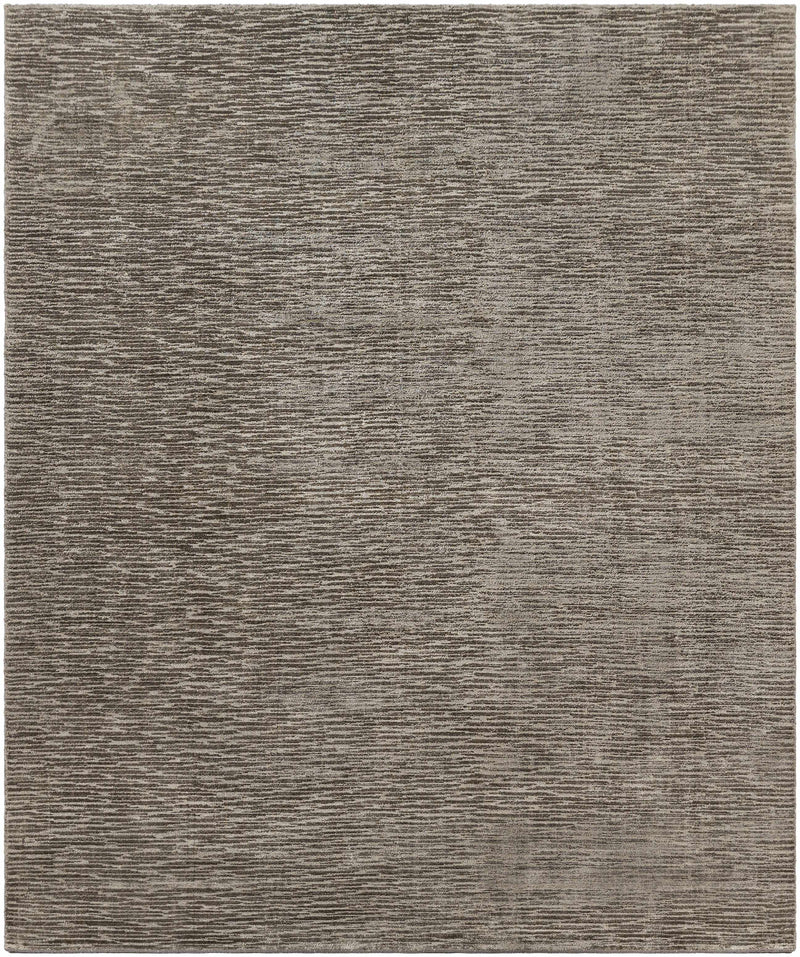 Medium Gray Hand Loomed 100% Viscose Modern Rectangle Handmade rug, Indoor use only, no fringe, non-washable.
