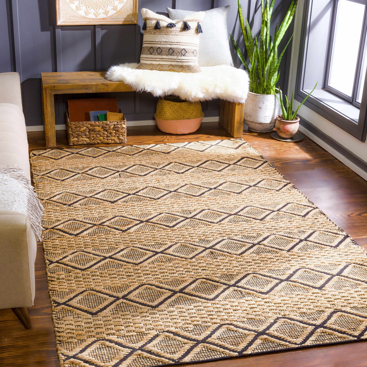 Santa Barbara SBB-2313 Hand Woven Rug