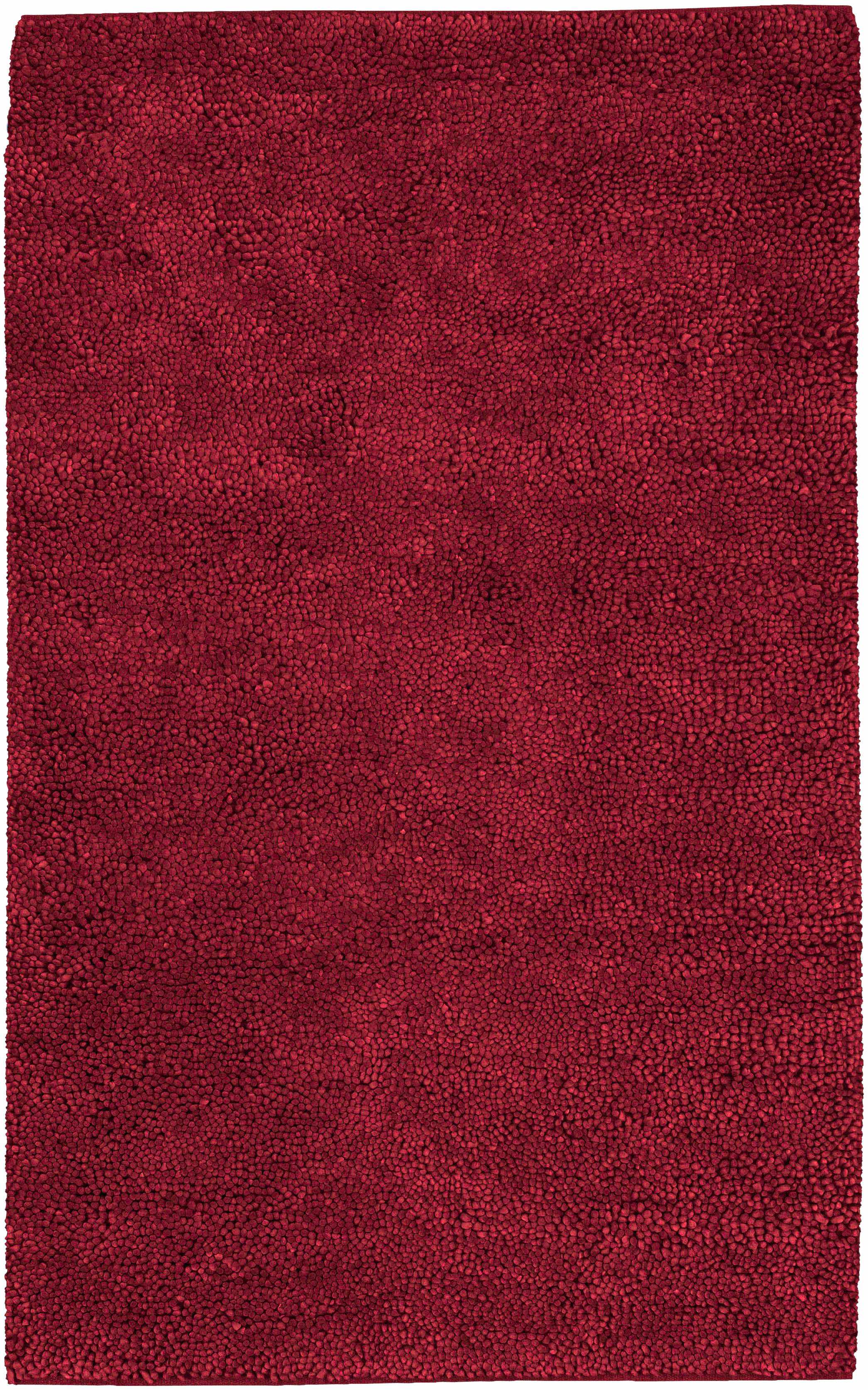 Dark Red Hand Woven 100% Wool Modern Rectangle Handmade rug, Indoor use only, no fringe, non-washable. runner also available