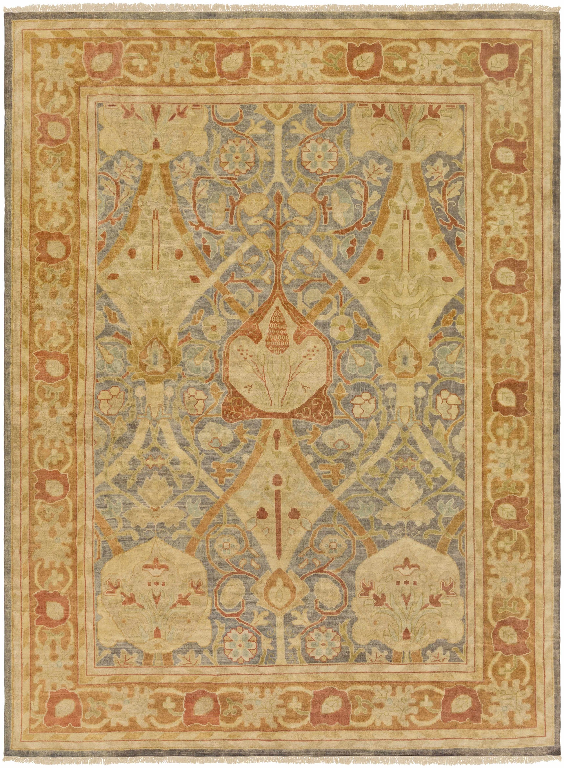 Hillcrest HIL-9022 Hand Knotted Rug