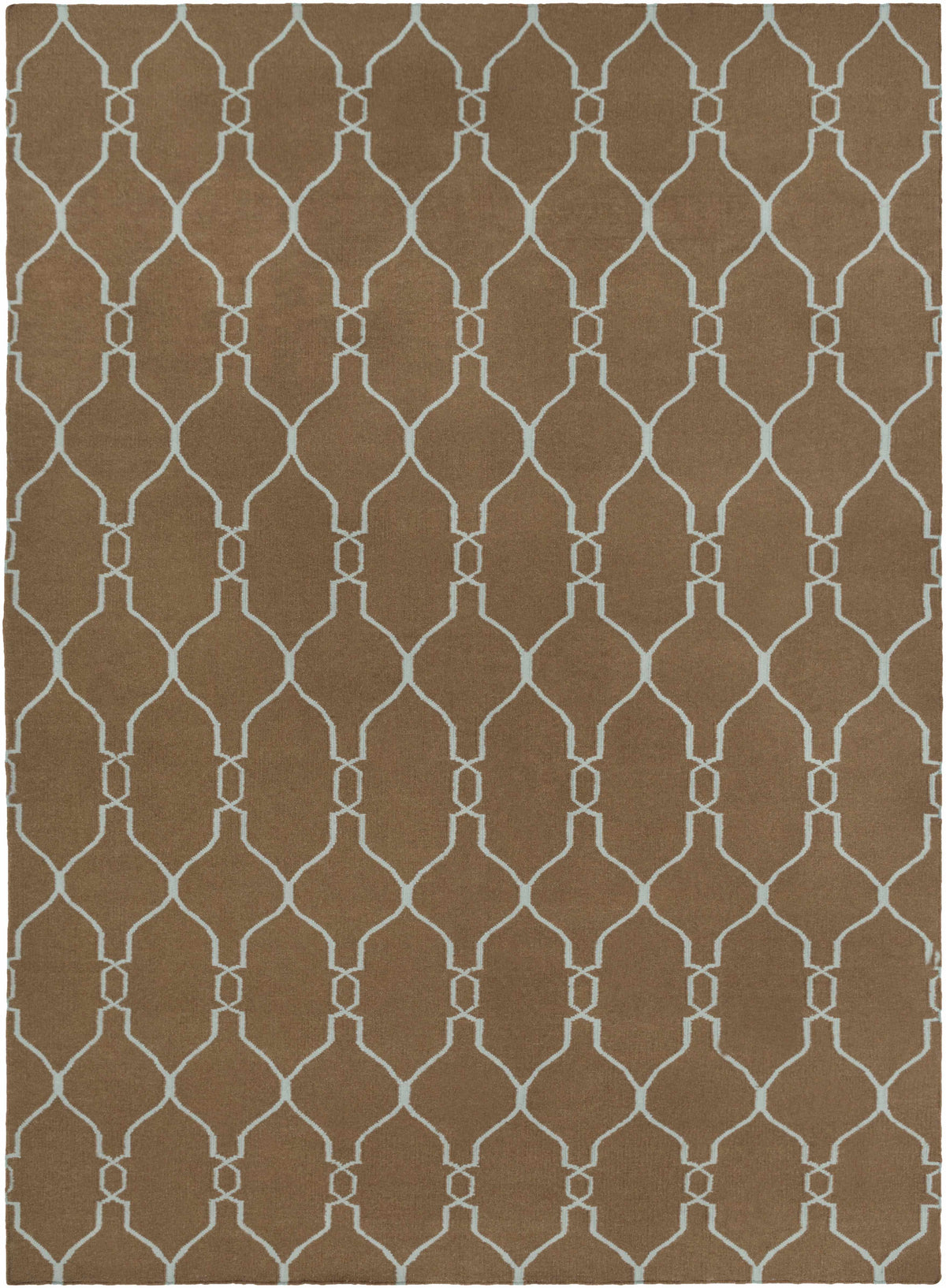 Medium Brown Hand Woven 100% Wool Modern Rectangle Handmade rug, Indoor use only, no fringe, non-washable. round, runner also available