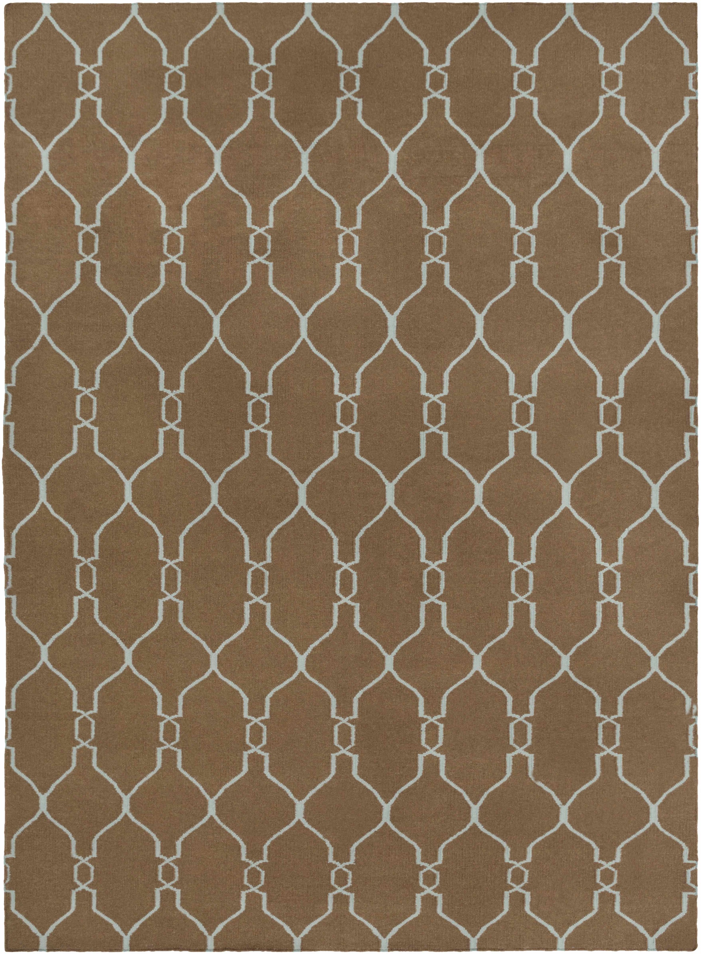 Medium Brown Hand Woven 100% Wool Modern Rectangle Handmade rug, Indoor use only, no fringe, non-washable. round, runner also available