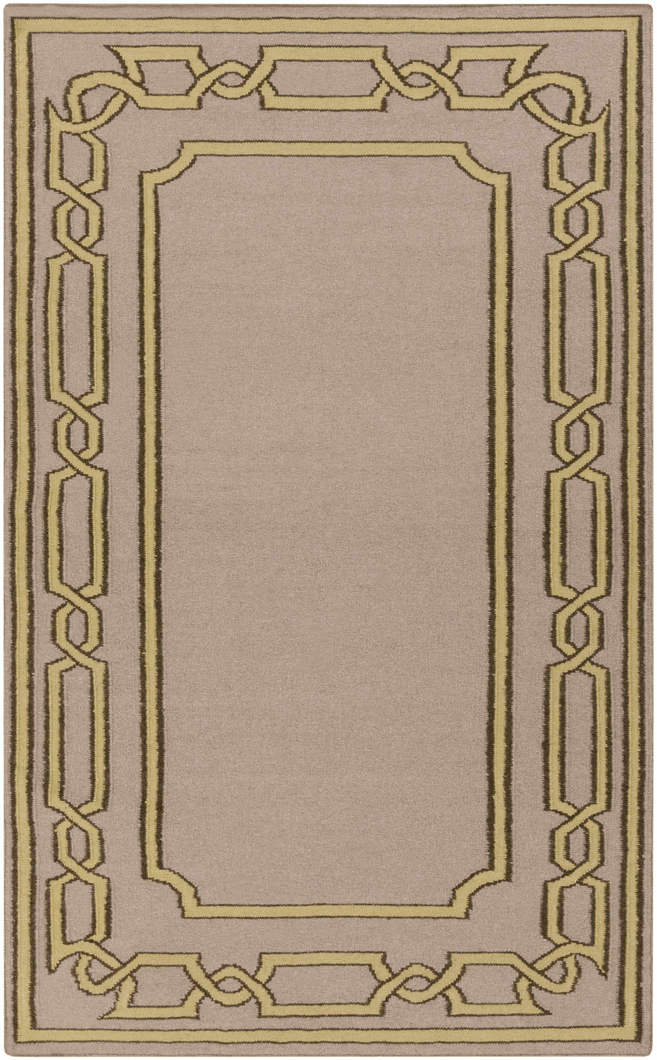 Taupe Hand Woven 100% Wool Modern Rectangle Handmade rug, Indoor use only, no fringe, non-washable. runner also available