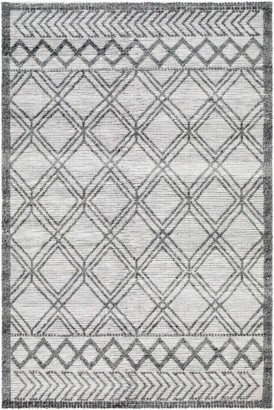 White Hand Woven 100% Recycled PET Yarn Global Rectangle Handmade rug, Indoor use only, no fringe, non-washable. runner also available