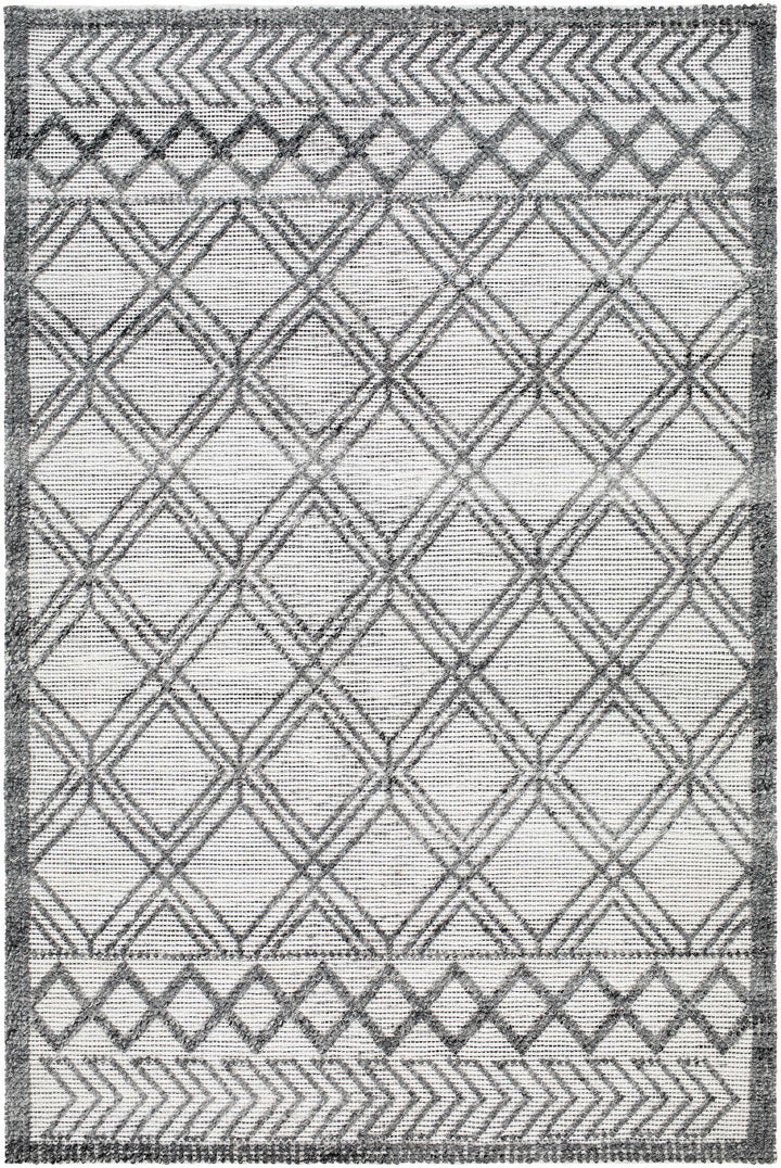 White Hand Woven 100% Recycled PET Yarn Global Rectangle Handmade rug, Indoor use only, no fringe, non-washable. runner also available