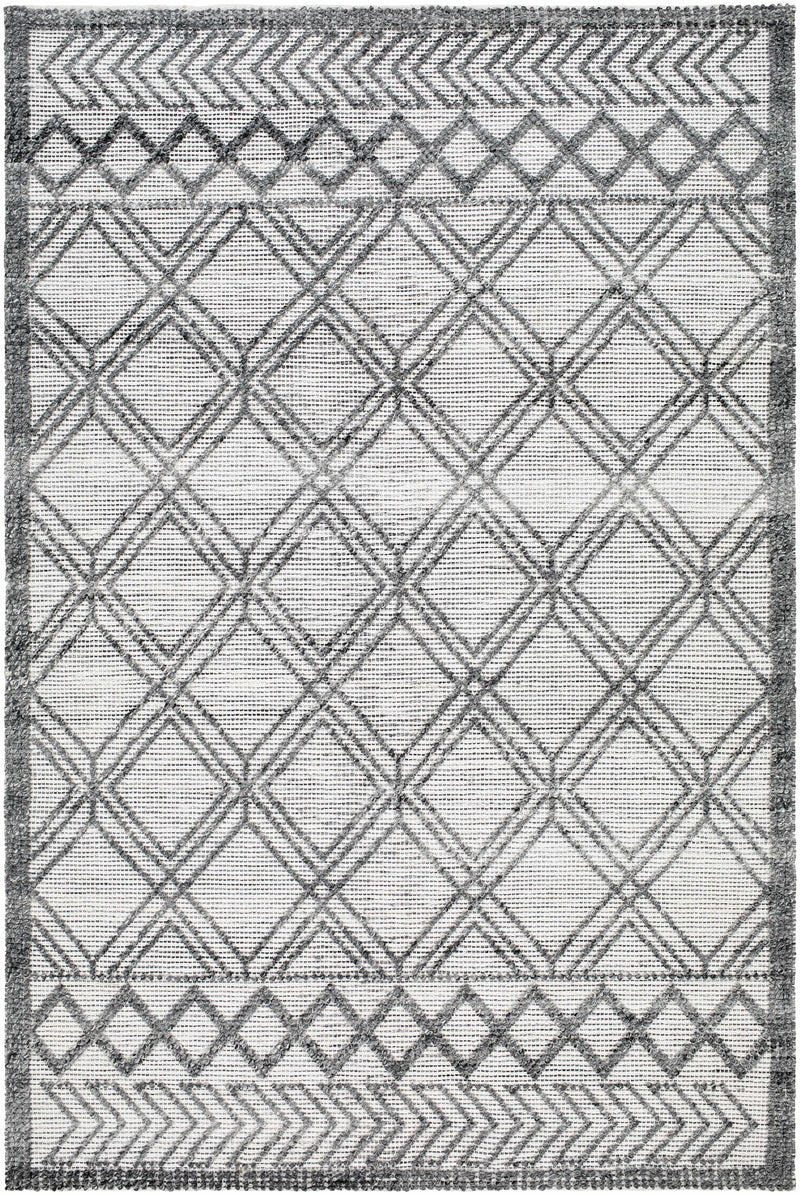 White Hand Woven 100% Recycled PET Yarn Global Rectangle Handmade rug, Indoor use only, no fringe, non-washable. runner also available