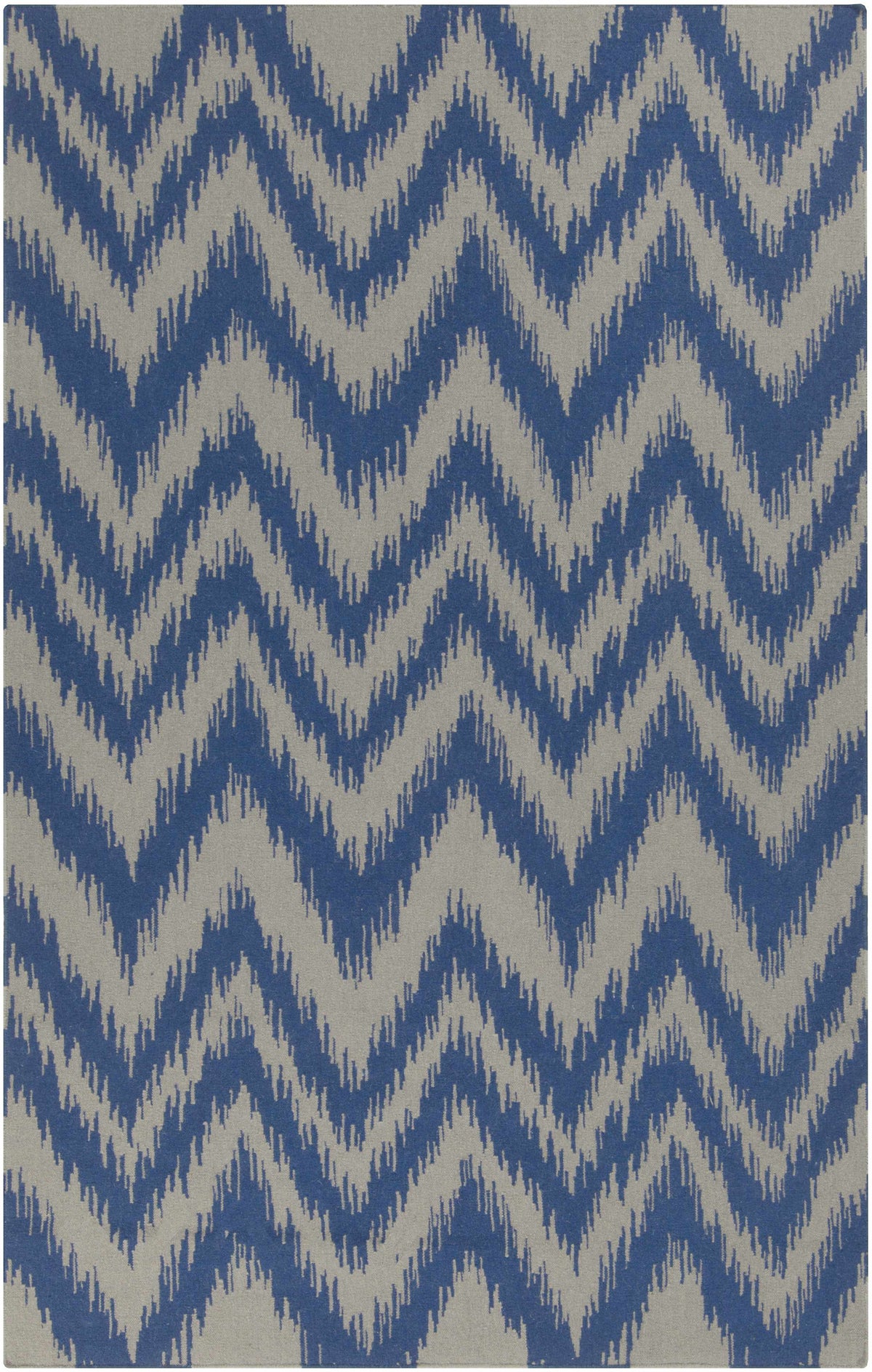 Dark Blue Hand Woven 100% Wool Modern Rectangle Handmade rug, Indoor use only, no fringe, non-washable.