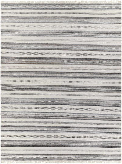 Light Beige Hand Woven 100% Recycled PET Yarn Modern Rectangle Handmade rug, Indoor use only, has fringe, non-washable. runner also available