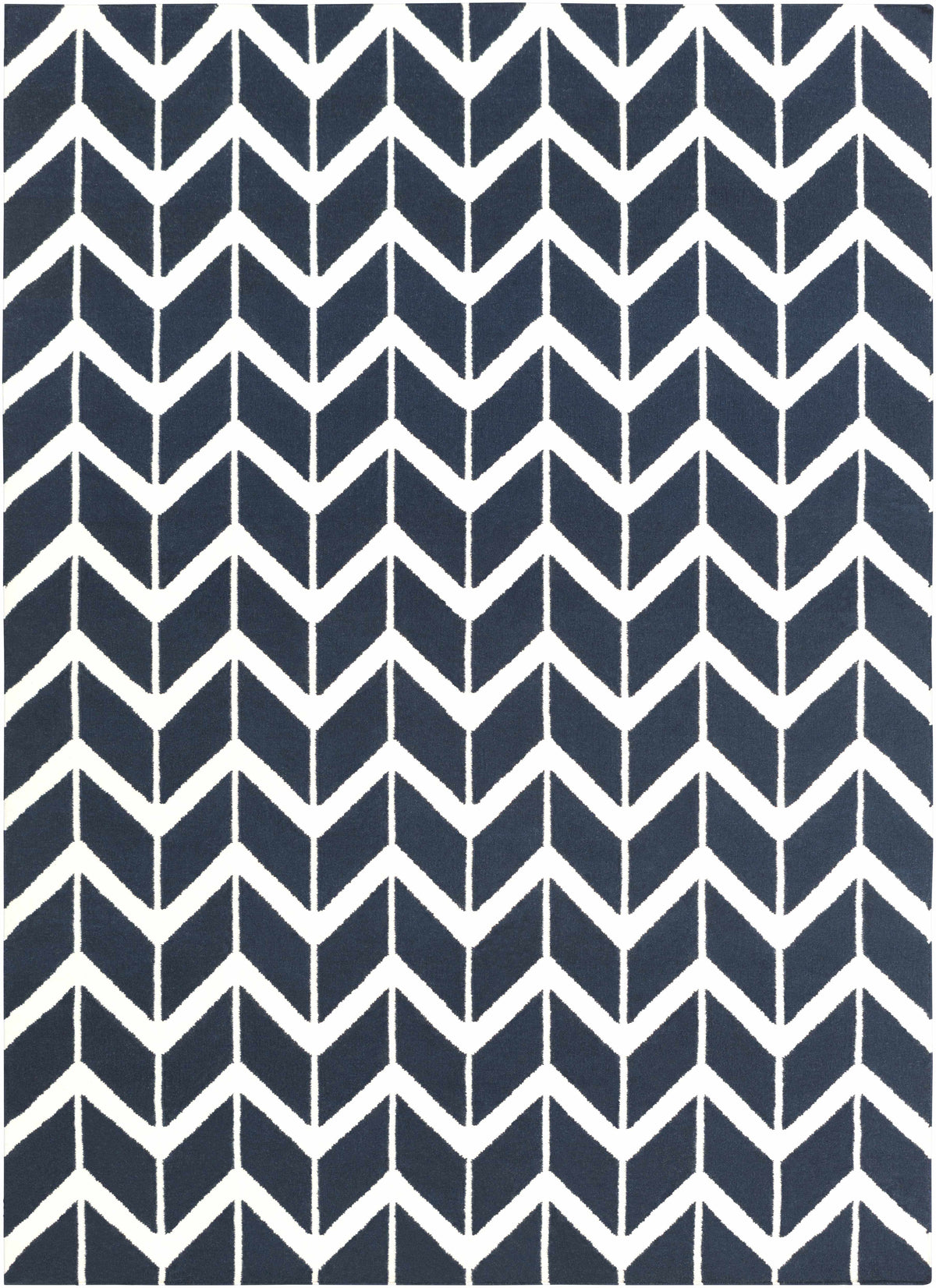 Ink Blue Hand Woven 100% Wool Modern Rectangle Handmade rug, Indoor use only, no fringe, non-washable.