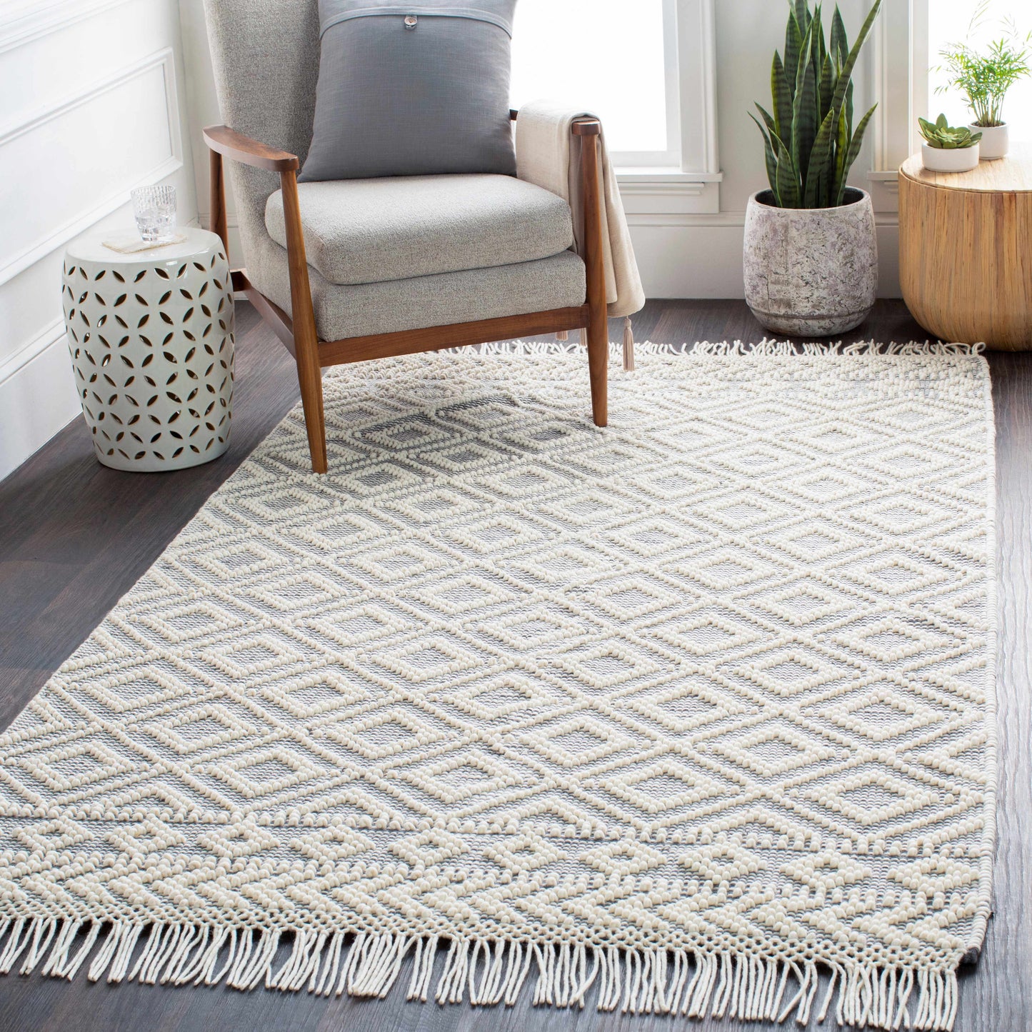 Farmhouse Tassels FTS-2303 Hand Woven Rug