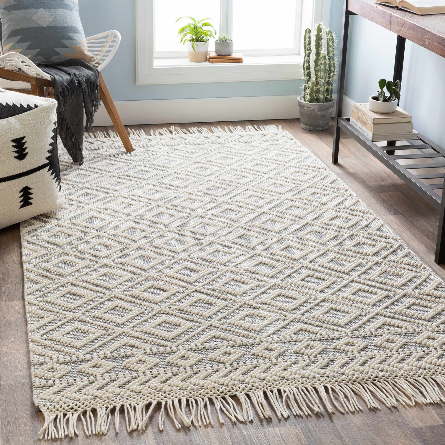 Farmhouse Tassels FTS-2303 Hand Woven Rug