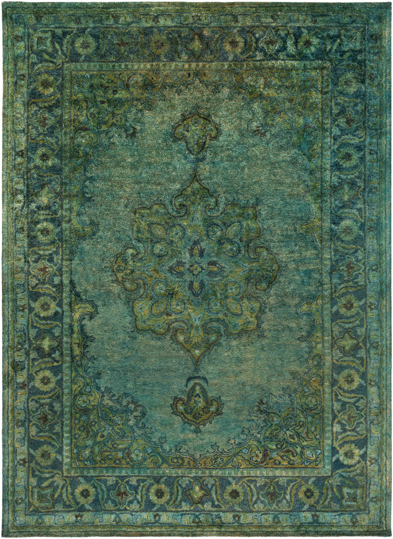 Olive Hand Tufted 100% NZ Wool Traditional Rectangle Handmade rug, Indoor use only, no fringe, non-washable.