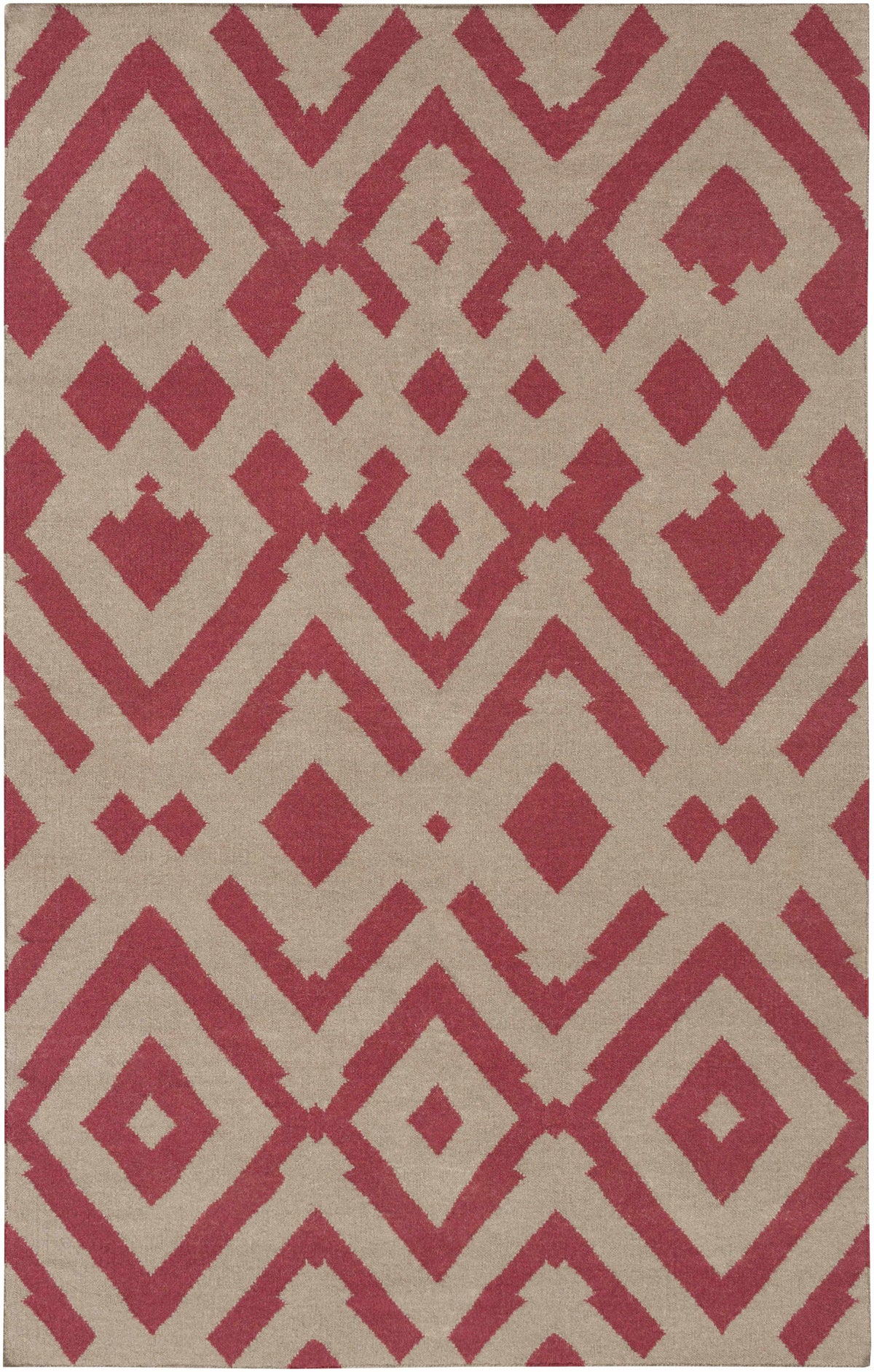 Taupe Hand Woven 100% Wool Modern Rectangle Handmade rug, Indoor use only, no fringe, non-washable. runner also available