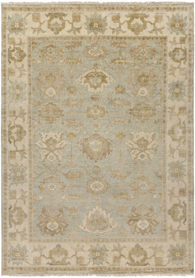 Wheat Hand Knotted 100% NZ Wool Traditional Rectangle Handmade rug, Indoor use only, has fringe, non-washable.