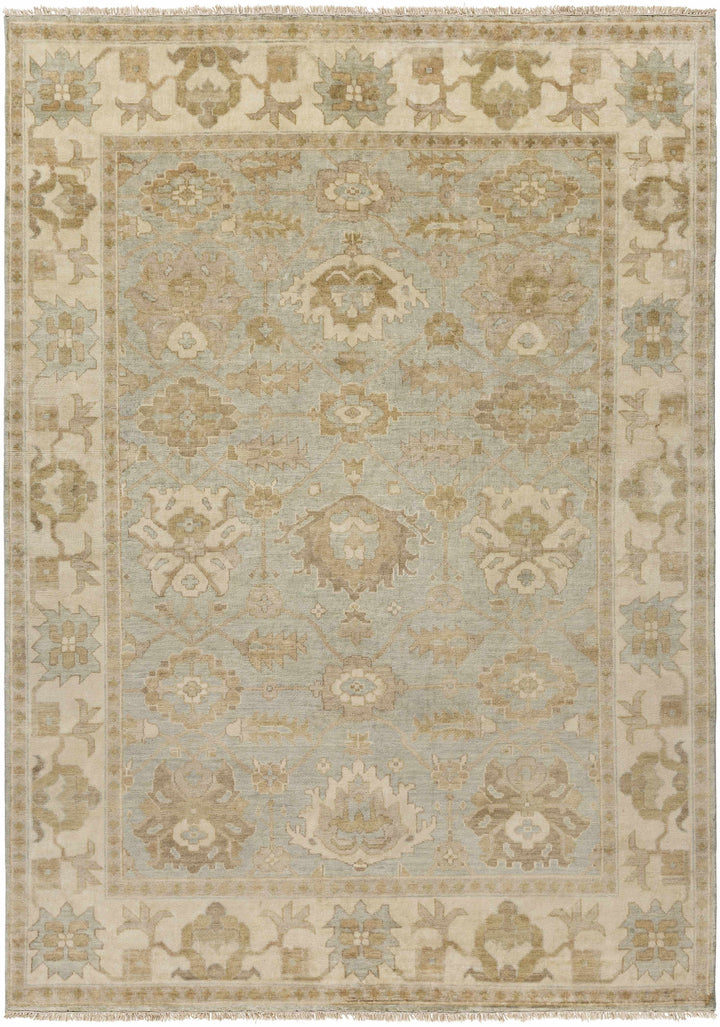 Wheat Hand Knotted 100% NZ Wool Traditional Rectangle Handmade rug, Indoor use only, has fringe, non-washable.
