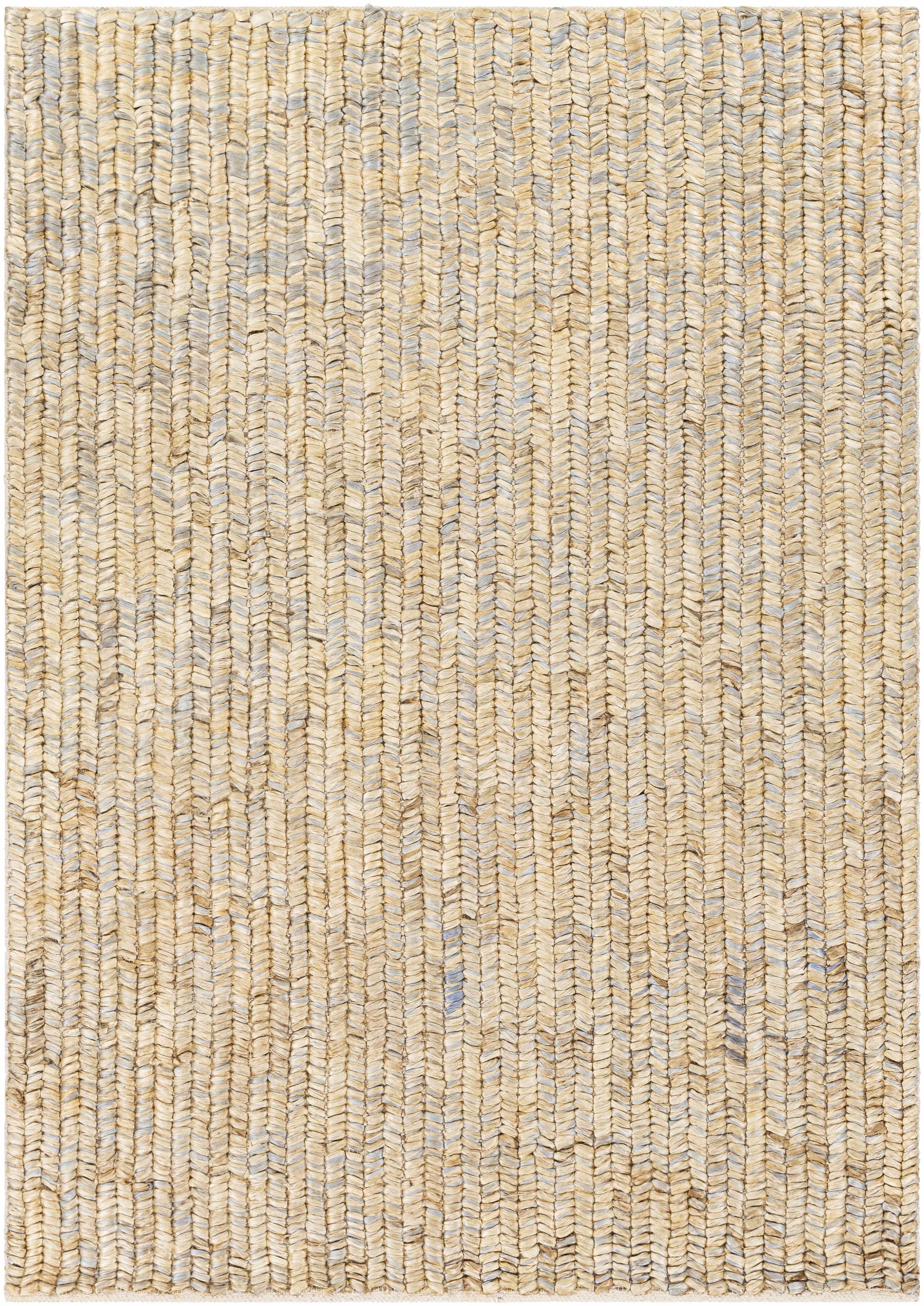 Beige Hand Woven 100% Jute Global Rectangle Handmade rug, Indoor use only, no fringe, non-washable. runner also available