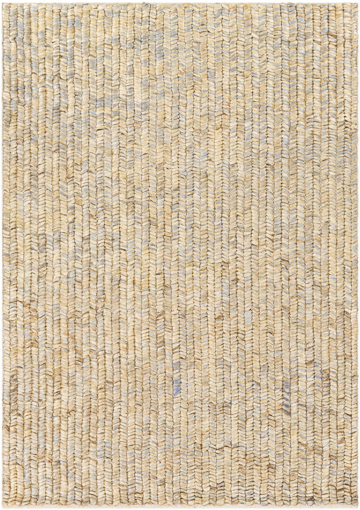 Beige Hand Woven 100% Jute Global Rectangle Handmade rug, Indoor use only, no fringe, non-washable. runner also available