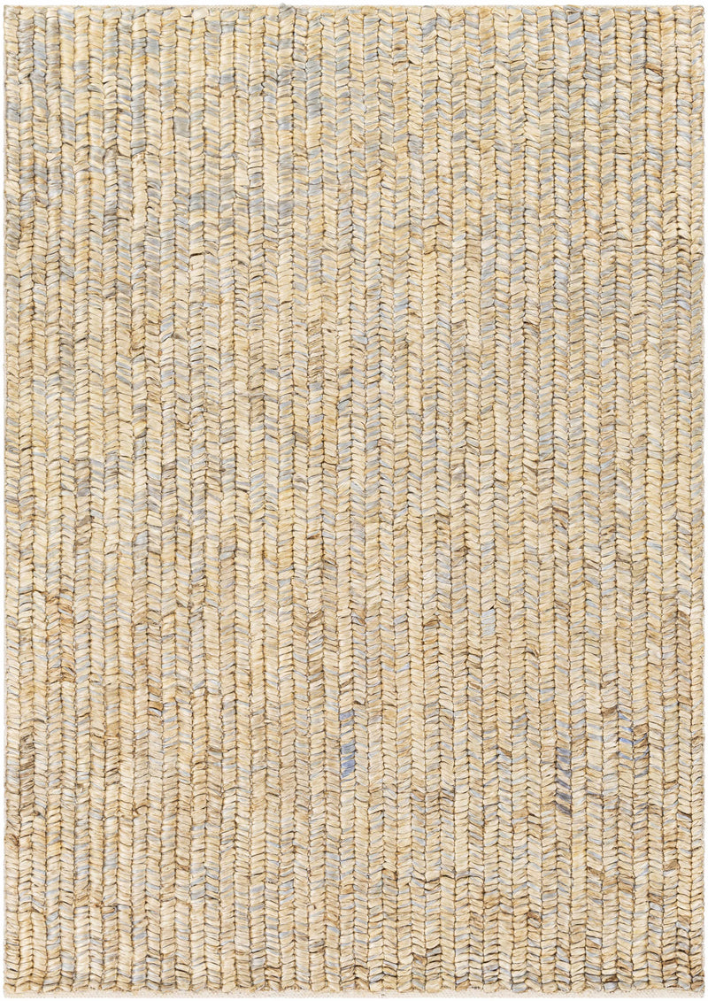 Beige Hand Woven 100% Jute Global Rectangle Handmade rug, Indoor use only, no fringe, non-washable. runner also available